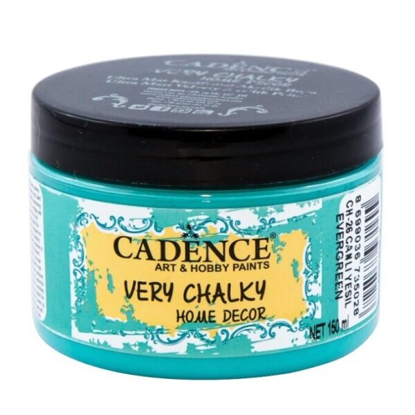 12695_image_62c9861d6adfb563.jpg Cadence Very Chalky Home Decor Ultra Matt Velvety Acrylic Paint - CH-26 Evergreen, 150ml