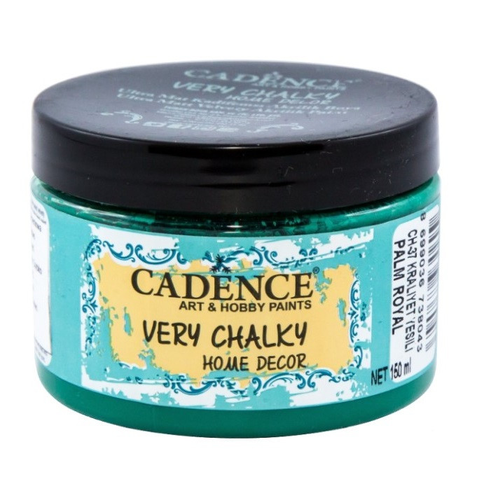 Cadence Very Chalky Home Decor Ultra Matt Velvety Acrylic Paint - CH-37 Palm Royal, 150ml - Bilde 1