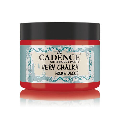 12704_image_dcda1ff6ae2a19f0.jpg Cadence Very Chalky Home Decor Ultra Matt Velvety Acrylic Paint - CH-58 Country Red, 150ml