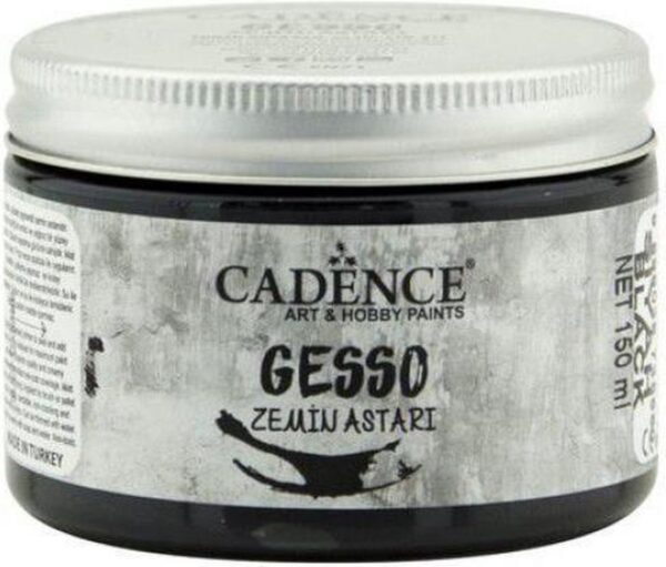 12708_image_85ee694c58bdc225.jpg Cadence Gesso Acrylic Paint - Black 150ml
