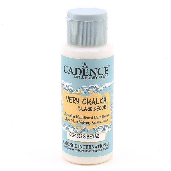 12709_image_08c7ba0c2ec85c0b.jpg Cadence Very Chalky Glass Decor Ultra Matt Velvety Paint - CG-1332 Warm white, 59 ml
