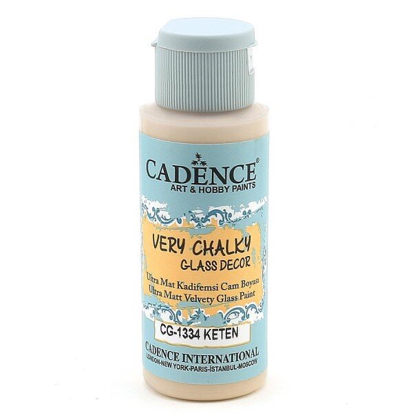 12710_image_888b51fa72180667.jpg Cadence Very Chalky Glass Decor Ultra Matt Velvety Paint - CG-1334 Linen, 59 ml