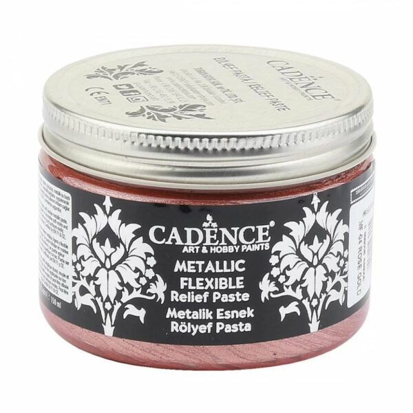 12748_image_961d8df9d7bd49ef.jpg Cadence Metallic Flexible Relief paste - MF-04 Rose Gold, 150ml