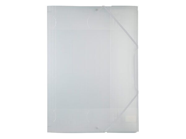 12788_image_c5dca2ed7de28d56.jpg Folia Plastmappe m/strikk A3 – Transparent hvit