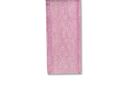 Organza bånd 15mm – 03 Lys rosa – 10m