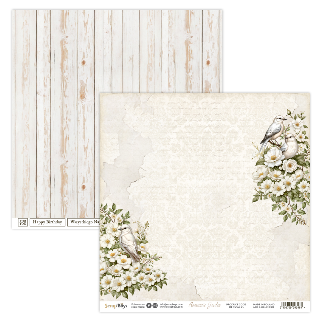 ScrapBoys Romantic Garden  SB-ROGA-01 - Bilde 1