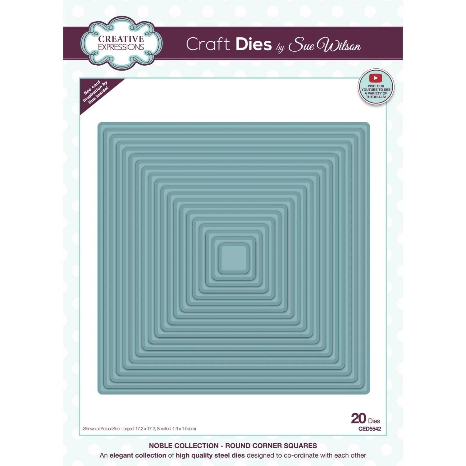 Creative Expressions • Sue Wilson Cutting Die Noble Round Corner Squares - Bilde 1