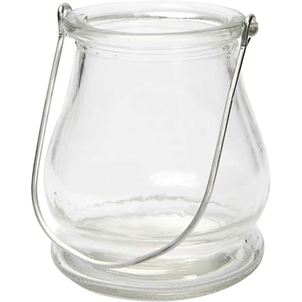 Lanterne i glass - H:10 cm, Dia:9 cm - Bilde 1