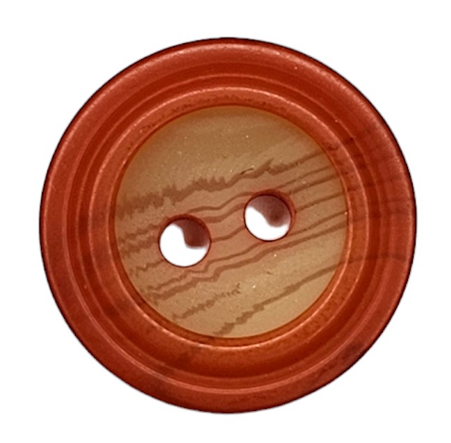 Knapp, 2 hulls 15mm Orange - Bilde 1