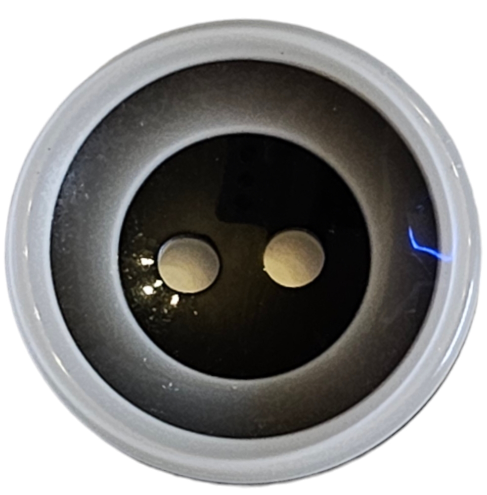 Barneknapp, 2 hulls 18mm Grå - Bilde 1