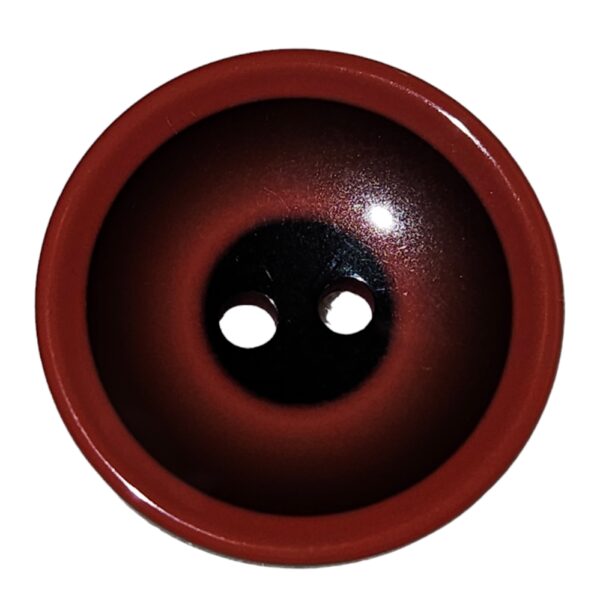 Knapp, 2 hulls 22mm Rød