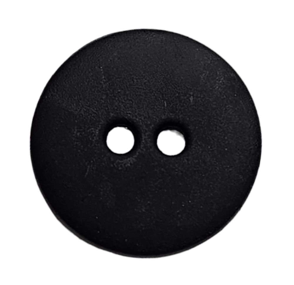 Knapp, 2 hulls 15mm Sort - Bilde 1