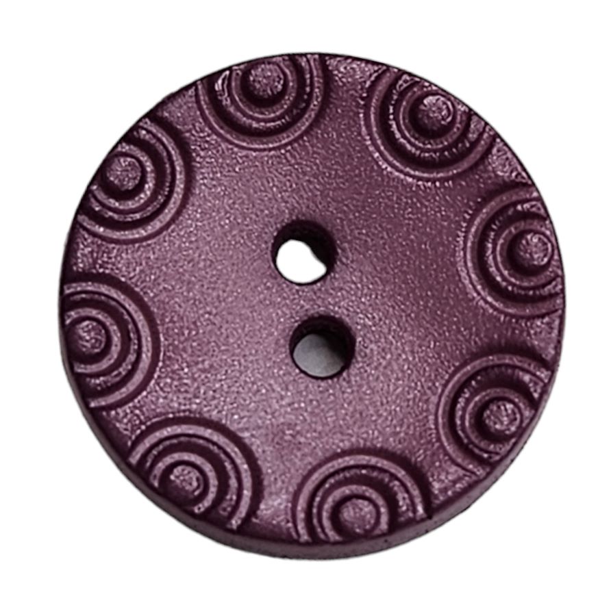 Knapp, 2 hulls, 13mm Gammel Rosa - Bilde 1