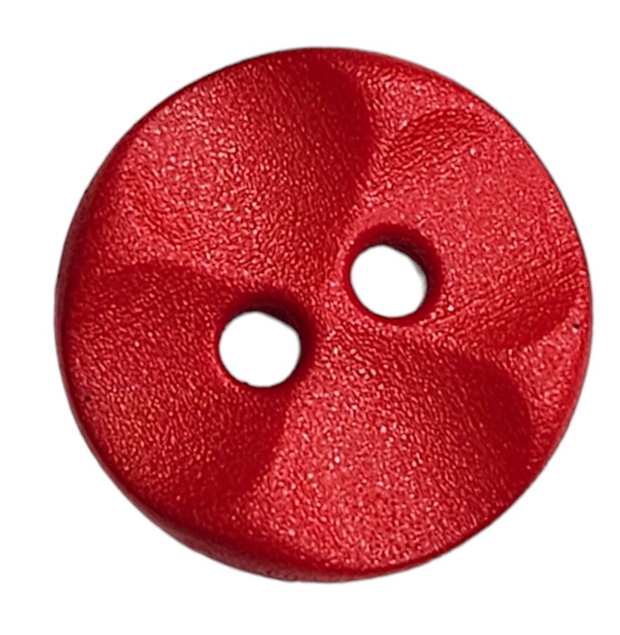 Knapp, 2 hulls, 13mm, Rød - Bilde 1