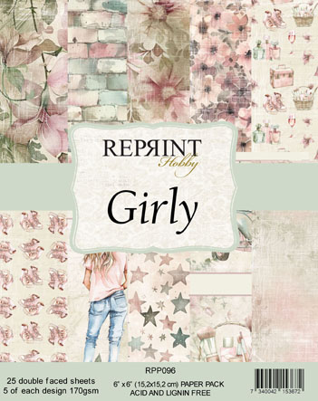 Reprint Girly Collection 6x6 Blokk