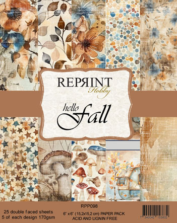 Reprint Hello Fall Collection 6x6 Blokk