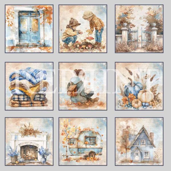 Reprint Hello Fall Collection - Tags