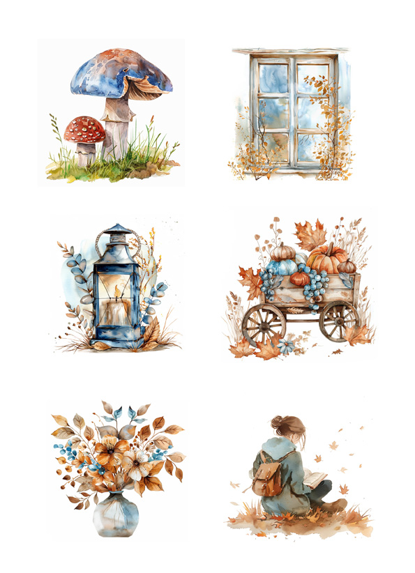 Reprint  Fall - A4 klippeark