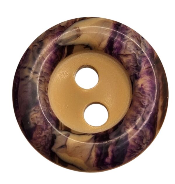 Knapp, 2 hull, 20mm, Lilla