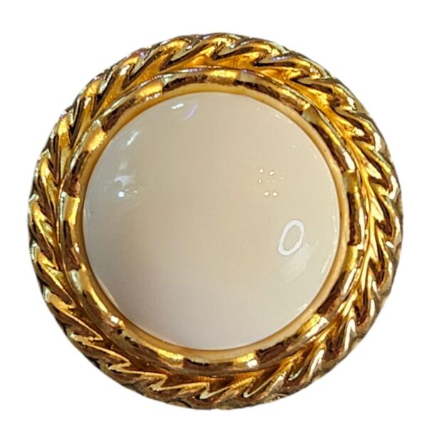 13349_image_a0d7f48ae6987ea4.jpg Gullknapp, ring, 20mm hvit - 24 K Gullforgylt