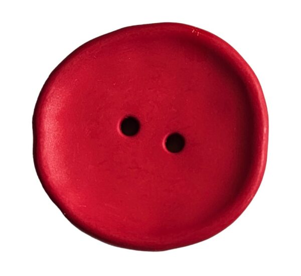 Knapp, 2 hulls, 38mm Rød