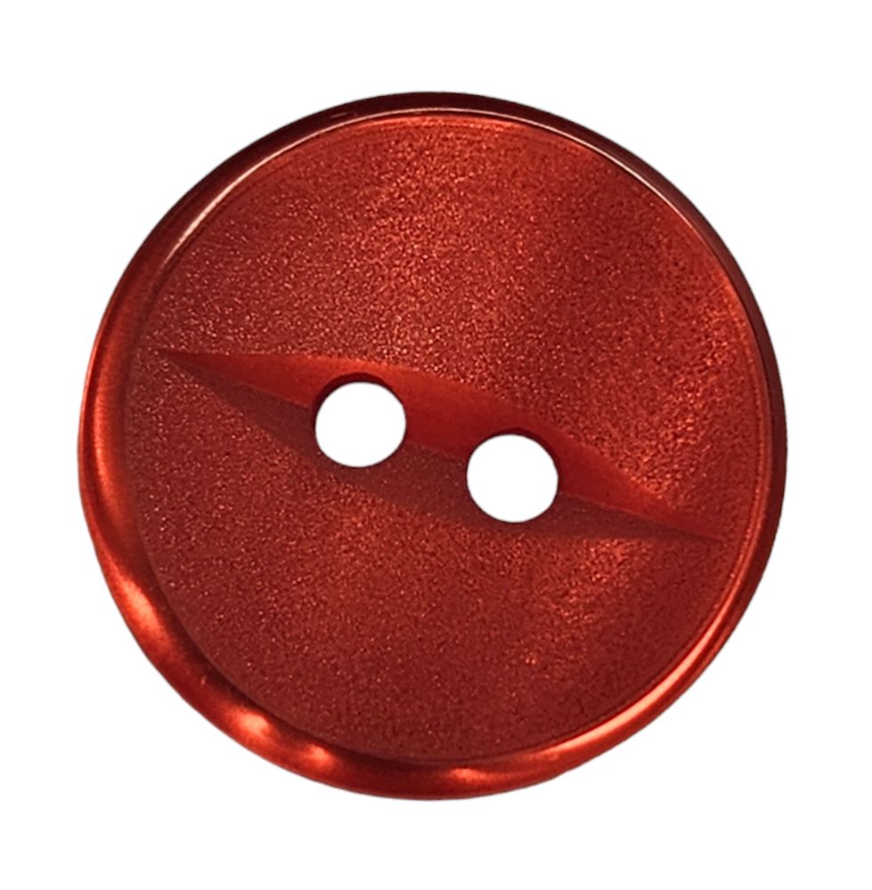 Knapp, 2 hulls 15mm Rød - Bilde 1