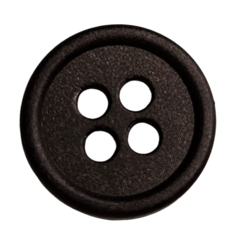 Knapp 4 hulls 13mm Sort - Bilde 1