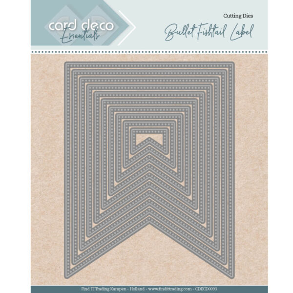 Card Deco Essentials Dies - Nesting  Bullet fishtail label
