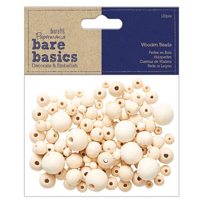 13485_image_bc1b2ae7bd12d29a.jpg Wooden Round Beads (120stk) - Bare Basics