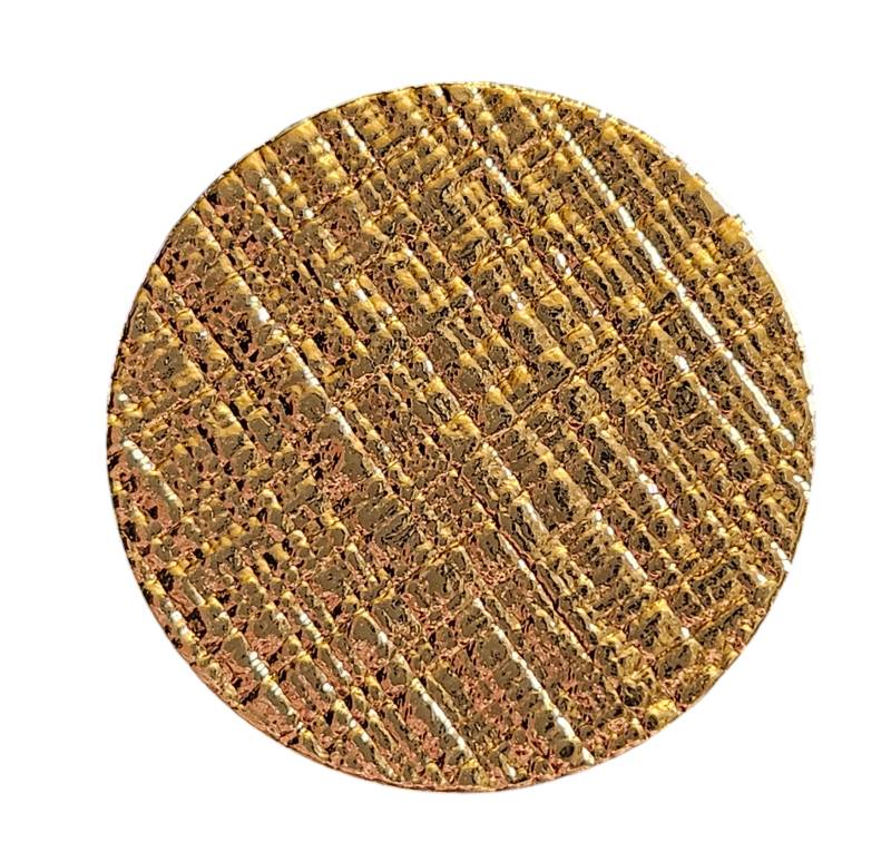 Knapp m/ring 25mm Gull - Bilde 1