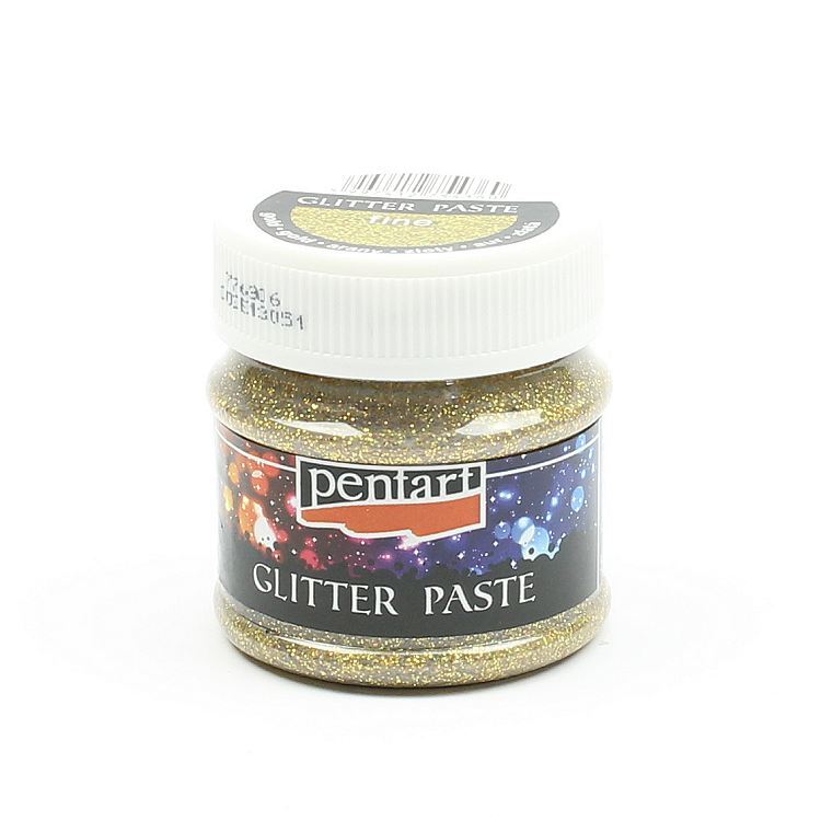 Pentart - Glitter Paste Fine Gold 50ml - Bilde 1