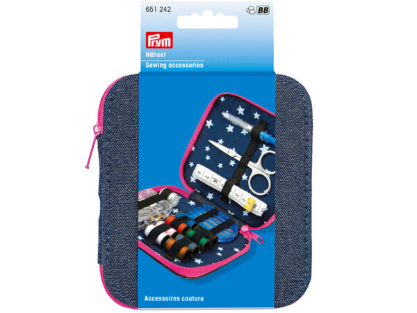 Prym Sysett Denim Rosa m/glidlås