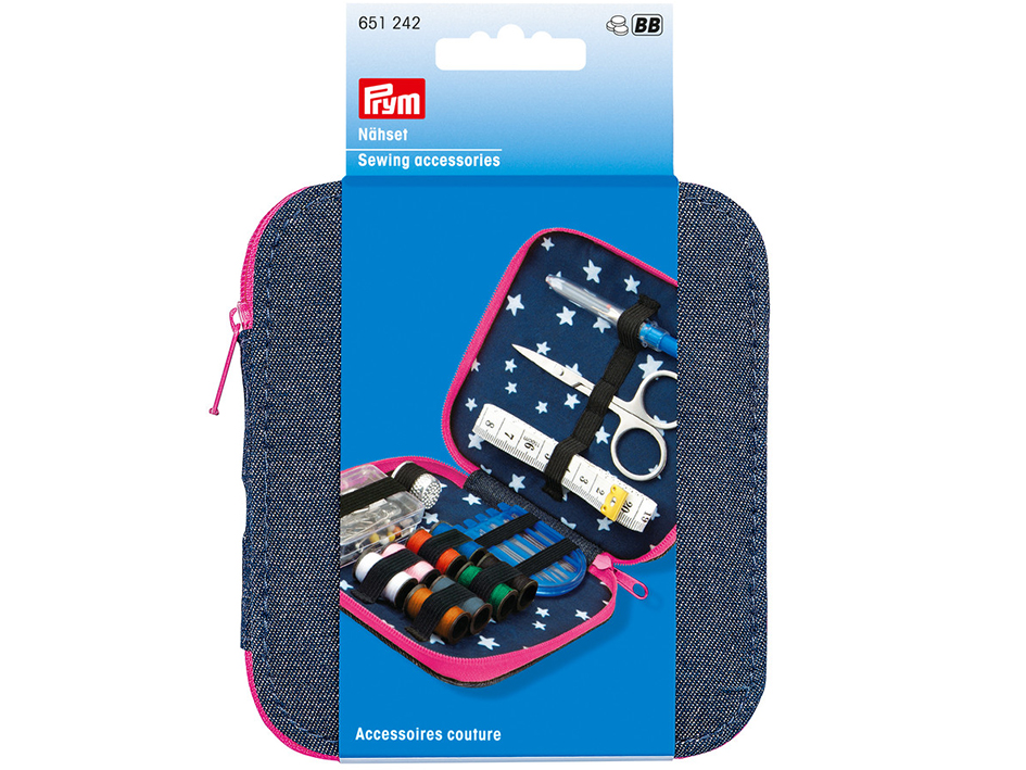 Prym Sysett Denim Rosa m/glidlås - Bilde 1