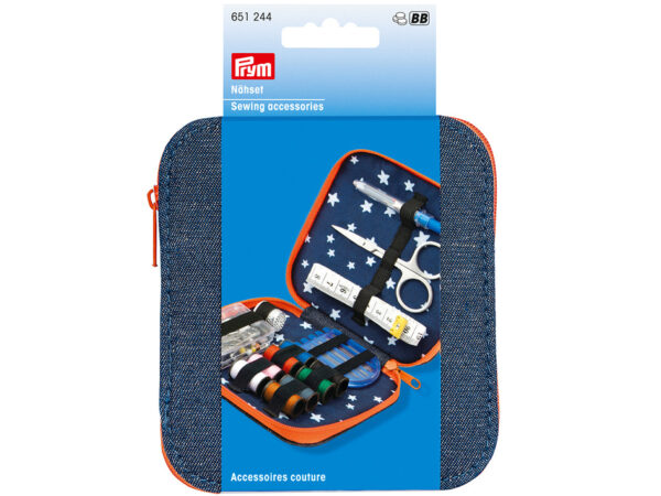 Prym Sysett Denim Oransje m/glidlås