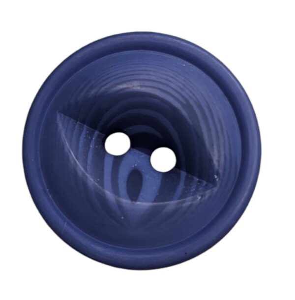 Knapp 2 hulls 22mm, Blå