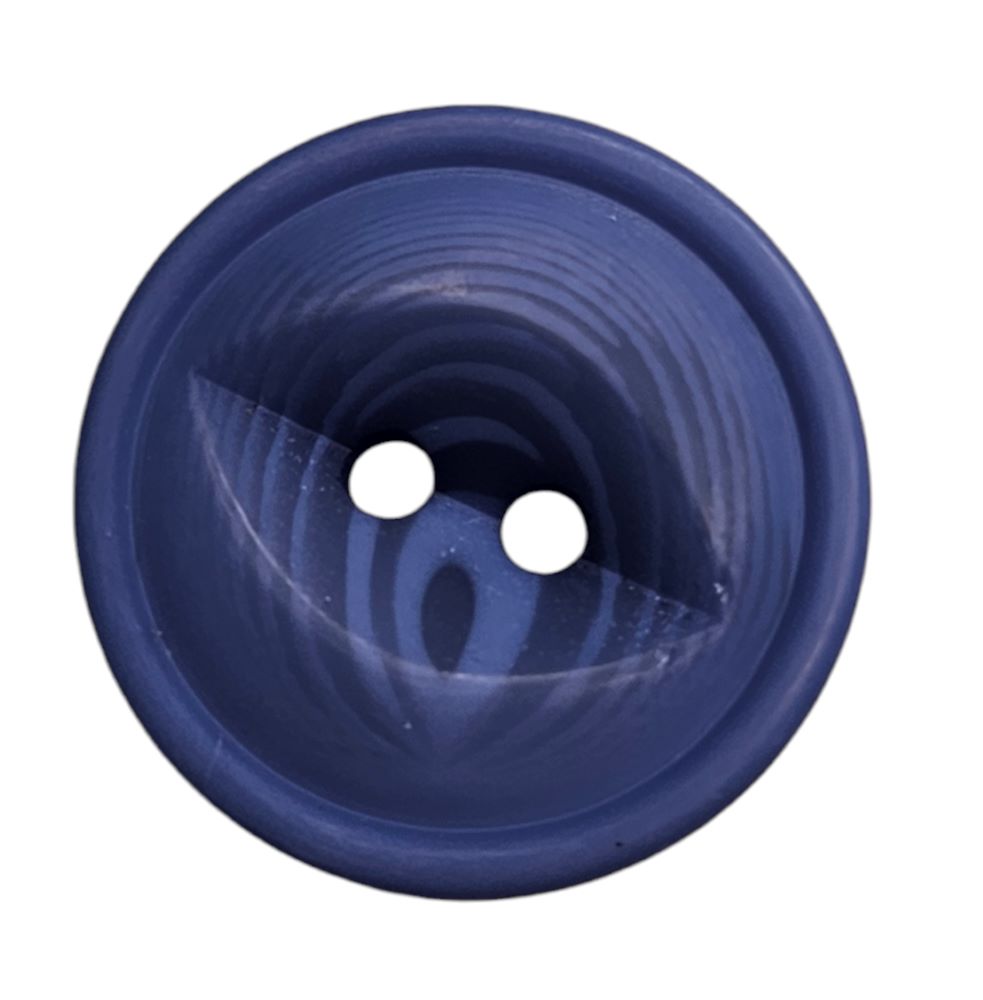 Knapp 2 hulls 22mm, Blå - Bilde 1