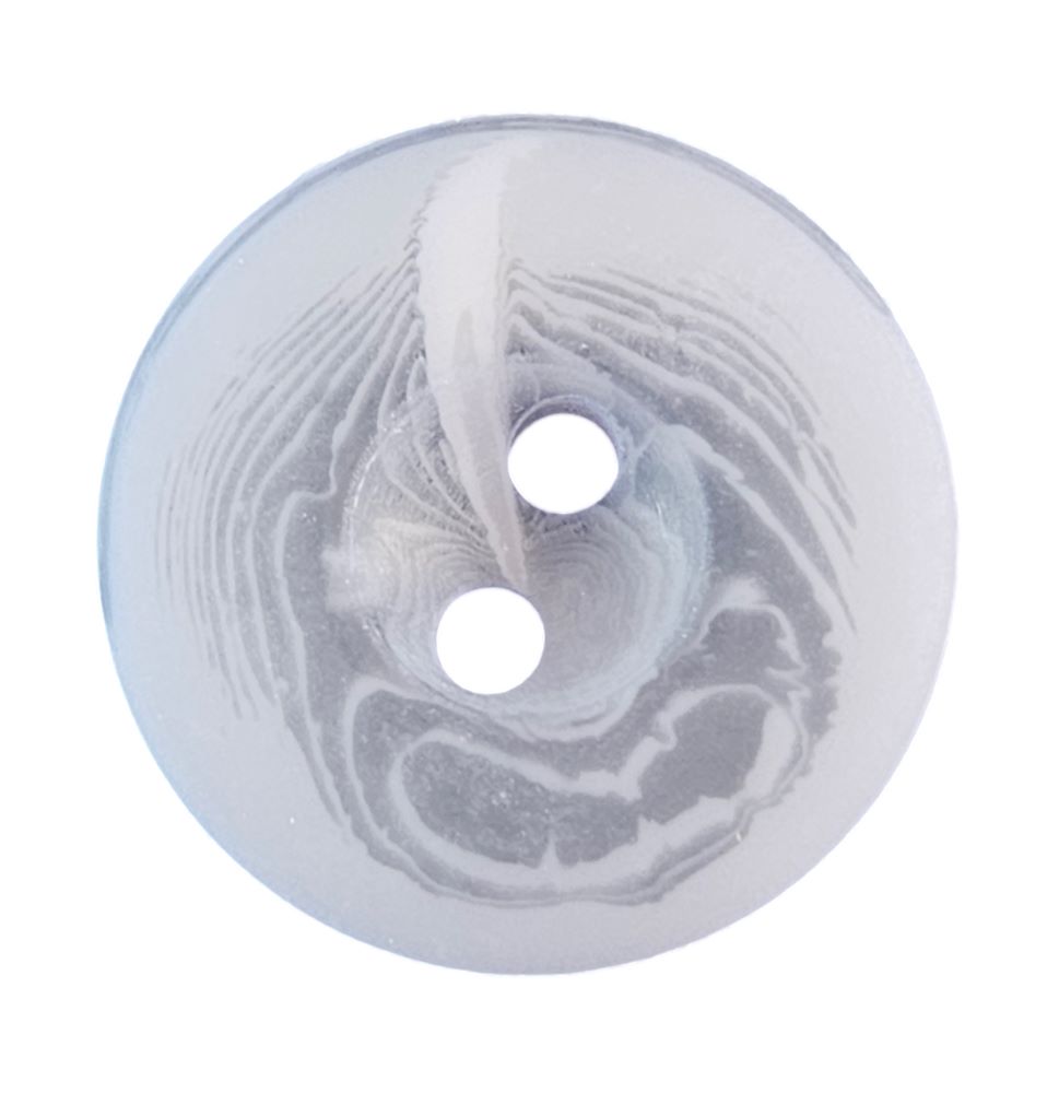 Knapp 2 hulls 18mm, Blå - Bilde 1