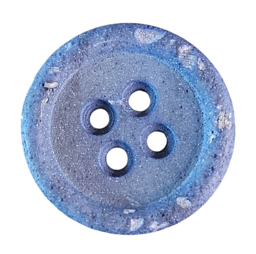 Knapp 4hulls 15mm, Blå - Bilde 1