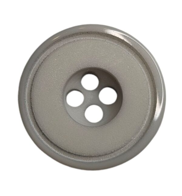 Knapp 4 hulls 13mm L. Grå