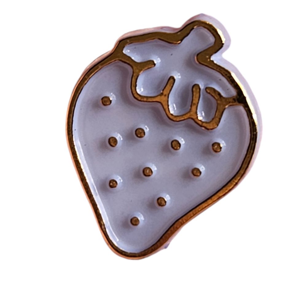 Knapp m/øye 15mm Jordbær Lys blå - Bilde 1