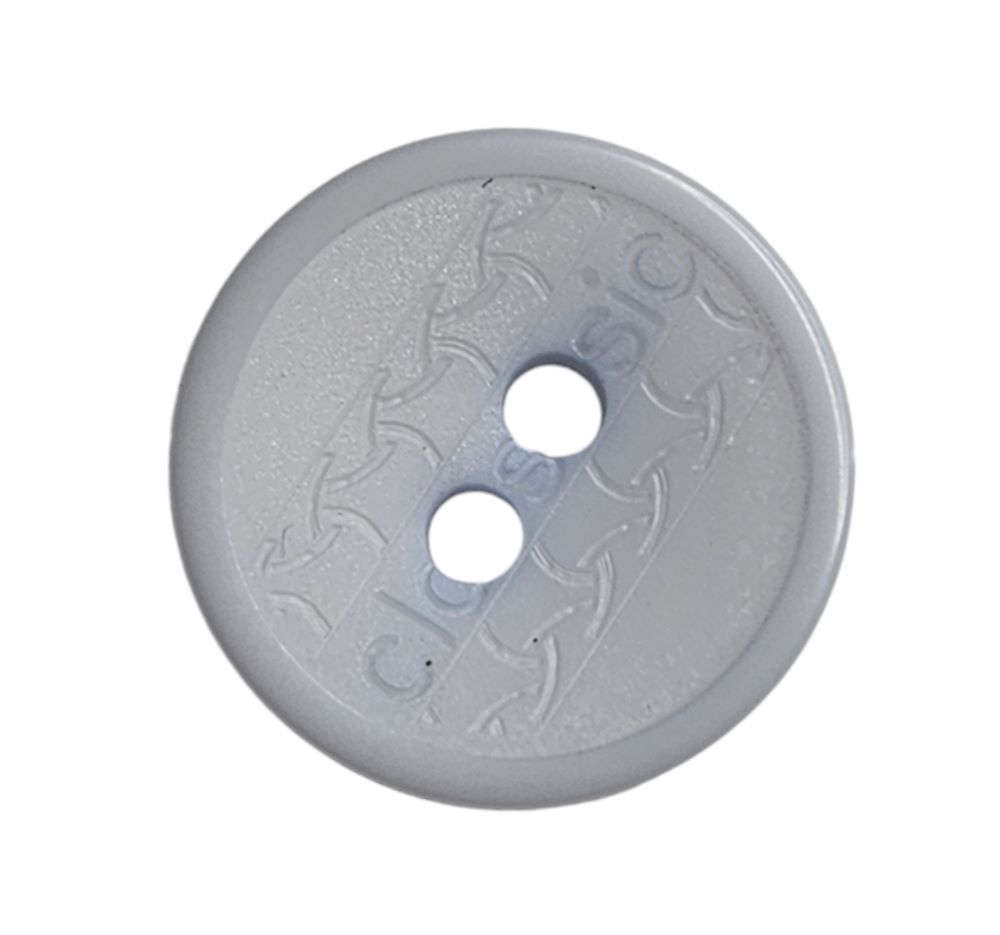 Knapp 2 hulls 13mm Lys blå - Bilde 1