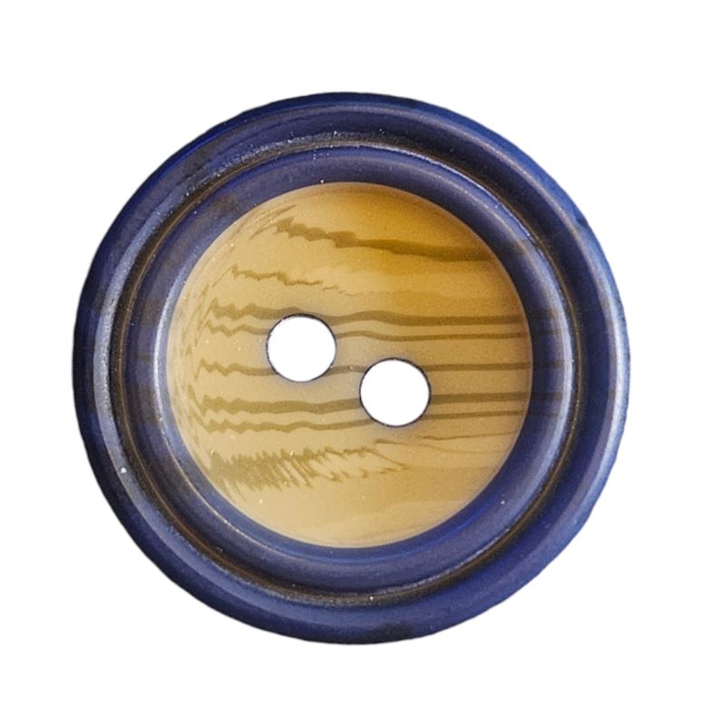Knapp 2 hulls 20mm Blå - Bilde 1