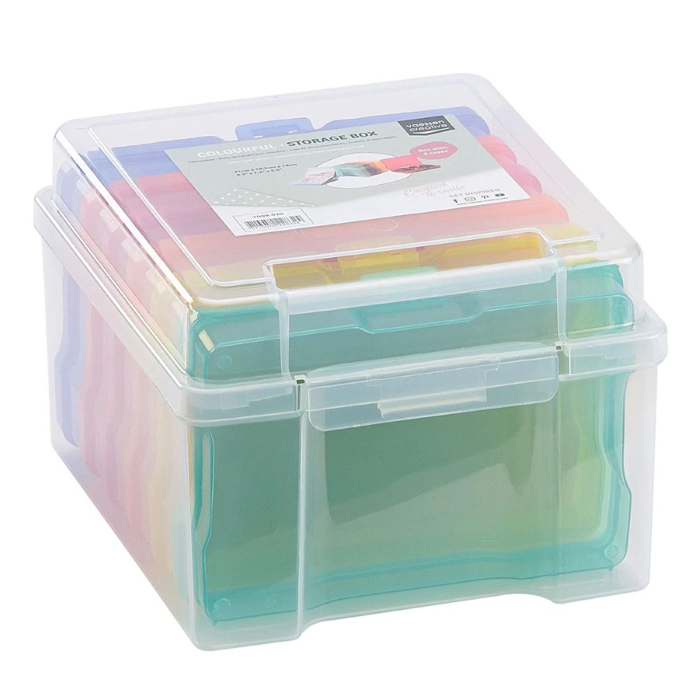 Vaessen Creative • Storage Box med 6 Etuier - Bilde 1
