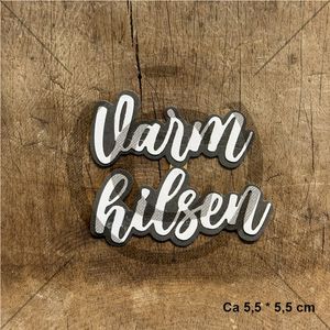 Papirdesign Dies - Varm hilsen