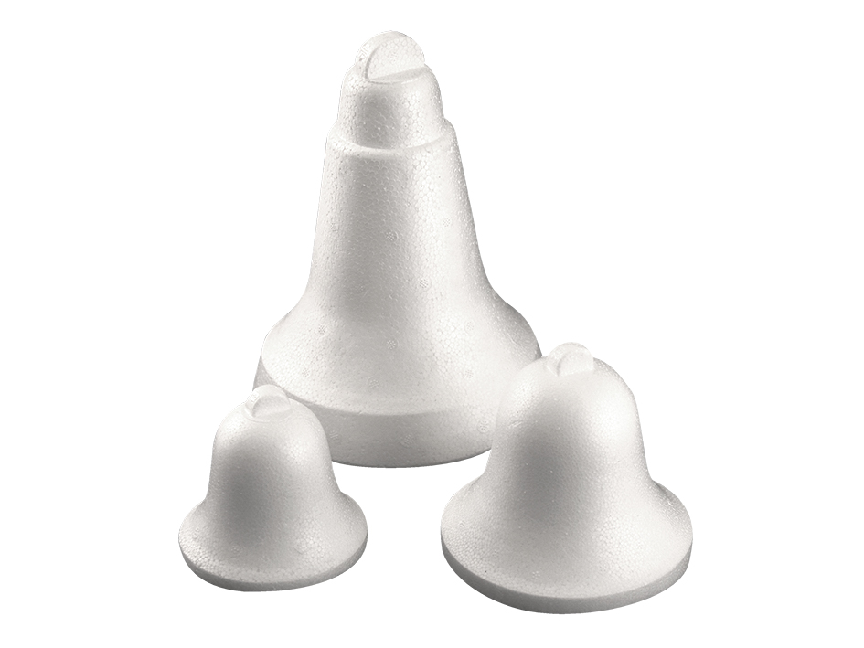 Isoporklokke – hel – 70mm m/topp - Bilde 1