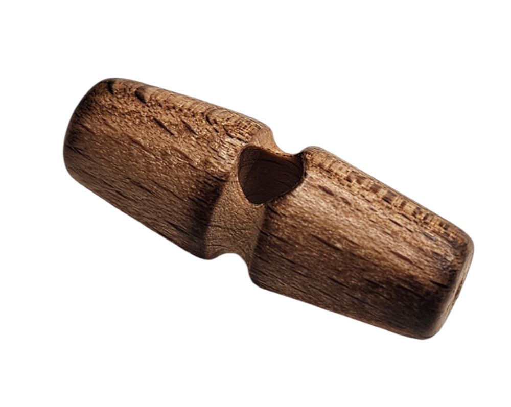 Knapp m/øye 30mm Tre - Bilde 1