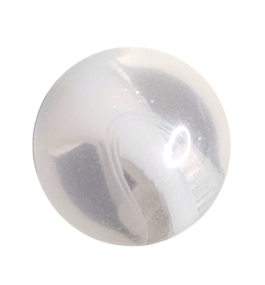 Knapp,  m/ring 13mm Hvit - Bilde 1