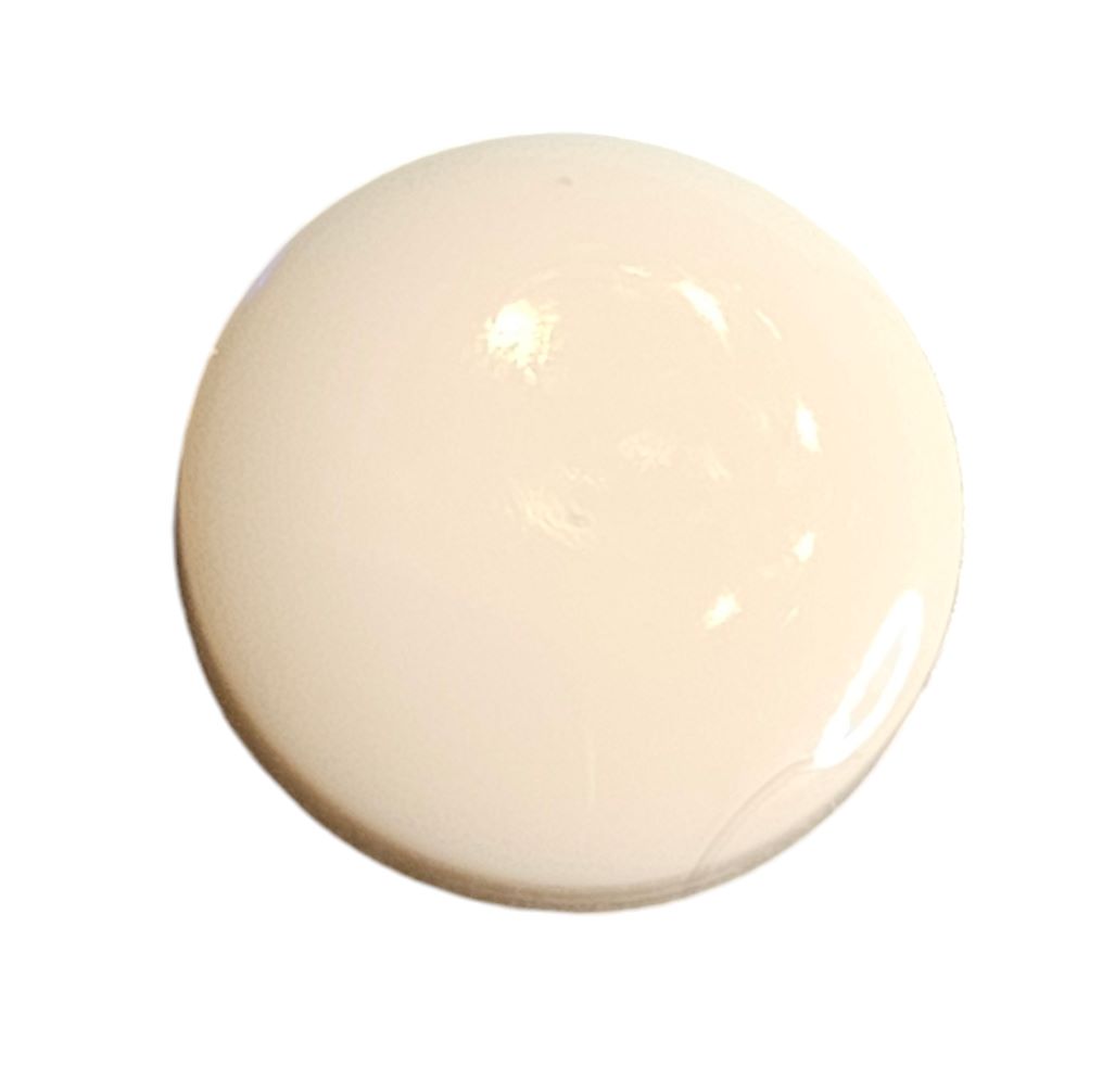 Knapp,  m/ring 10mm Hvit - Bilde 1