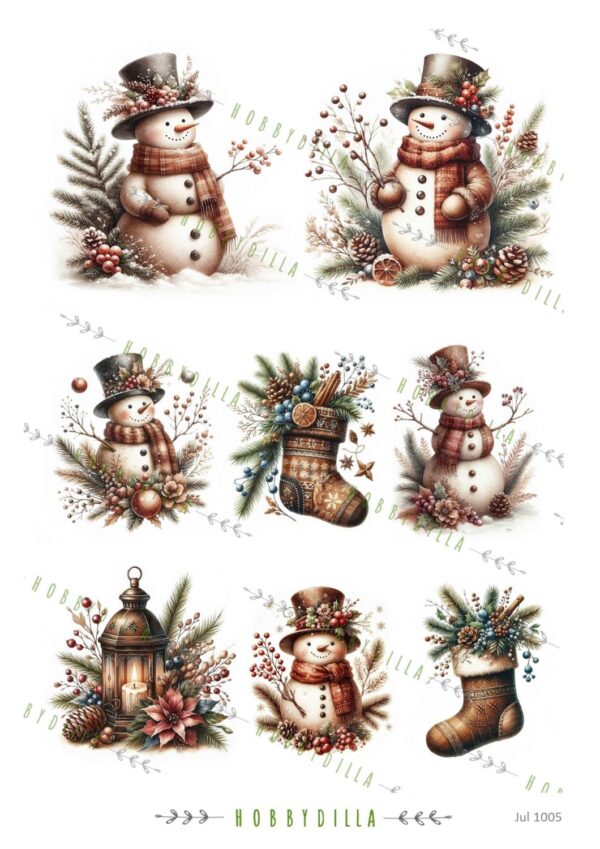 13923_image_1c698bcaf3260888.jpg Rispapir A4 Jul 1005 Brune snømenn