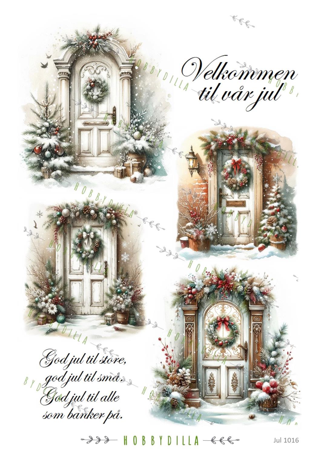 Rispapir A4 Jul 1016 Dører - Bilde 1